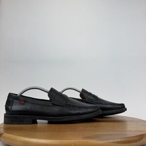 Mens Marc Joseph New York East Village Black Leather Penny Loafers Size 11 M GUC
